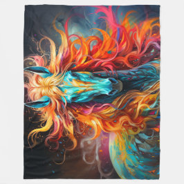Horse Artwork Fleecefilt