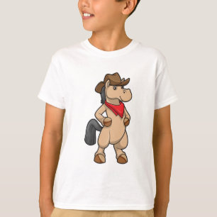 Horse as Cowboy T Shirt