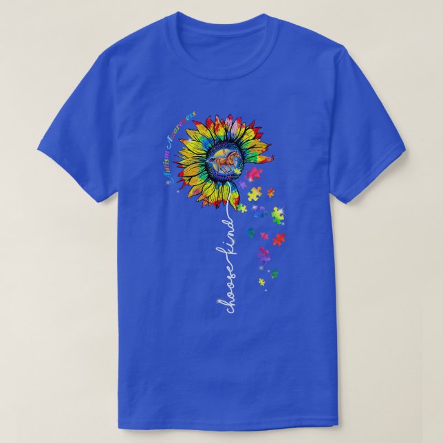 Horse Autism Shirt Välj typ Autism Awareness Ho T (Design framsida)