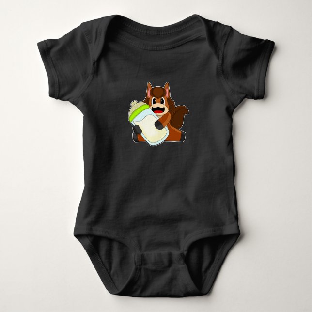 Horse Baby flaska Mjölk T Shirt (Framsida)