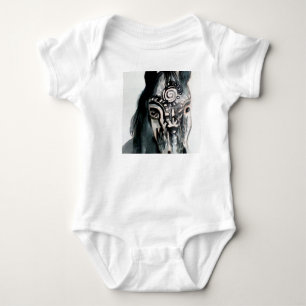 Horse Baby Jersey Bodydräkt, White T-shirt