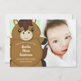 Horse Baby Shower Inbjudningar