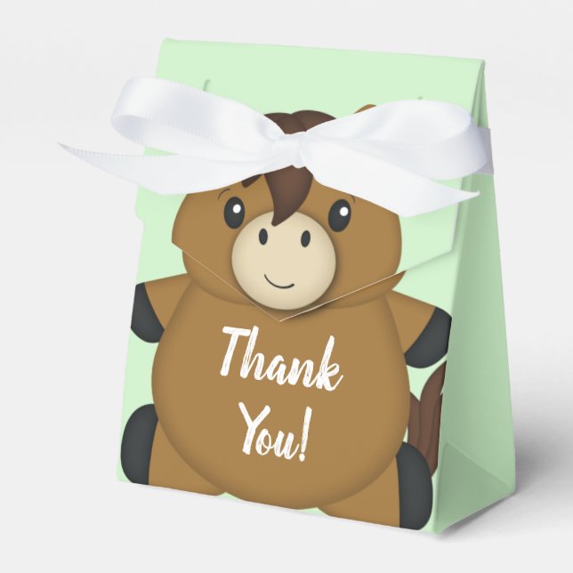 Horse Baby Shower Presentaskar (Framsidan Sidan)