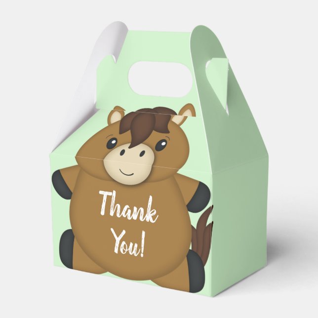 Horse Baby Shower Presentaskar (Framsidan Sidan)