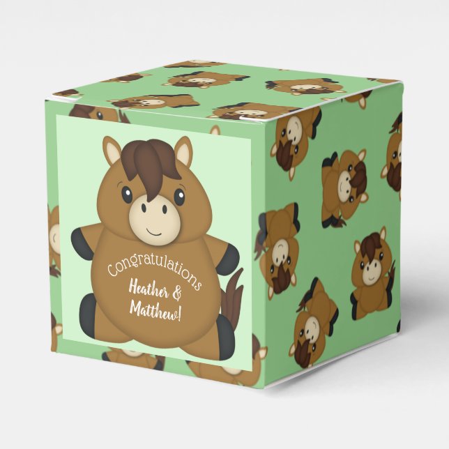 Horse Baby Shower Presentaskar (Framsidan Sidan)