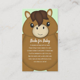 Horse Baby Shower Tilläggskort