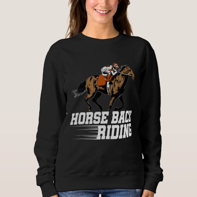 Horse Back Riding Graphic Horse Lover Equestrian R T Shirt (Framsida)
