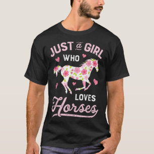 Horse Bara en flicka som Kärlek Farm T Shirt