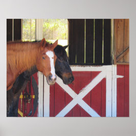 Horse Barn - Farm Series - Poster