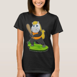 Horse Baseball Baseball fladdermus T Shirt