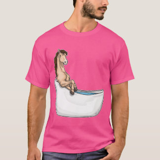 Horse Bathe Bathtub-vän T Shirt
