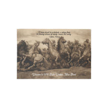 Horse Battle Riders Entry Matta Welcome Mat