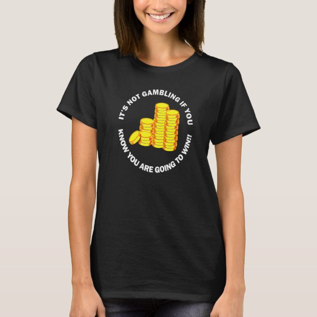 Horse Betting Casino Gamble Meme T Shirt (Framsida)