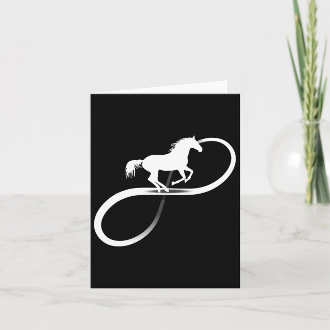 Horse Bild  flickor Kvinnor Kort (Framsida)