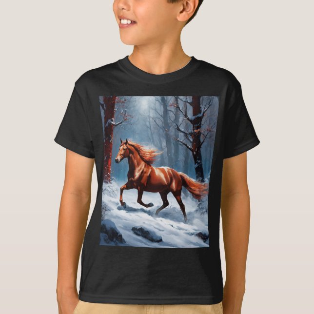 Horse-bild T Shirt (Framsida)