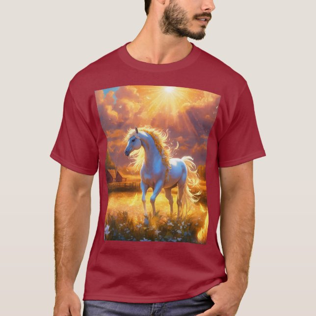 Horse-bild T Shirt (Framsida)