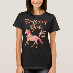 Horse Birthday Girl Kärlek Horses 15 år Old Tee