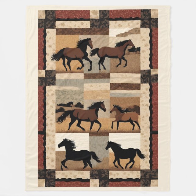 Horse Blanket Fleecefilt (Framsidan)