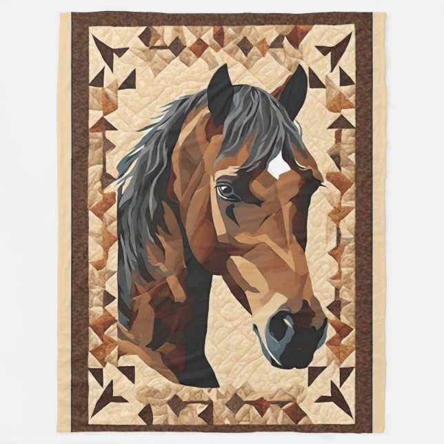Horse Blanket Fleecefilt (Framsidan)