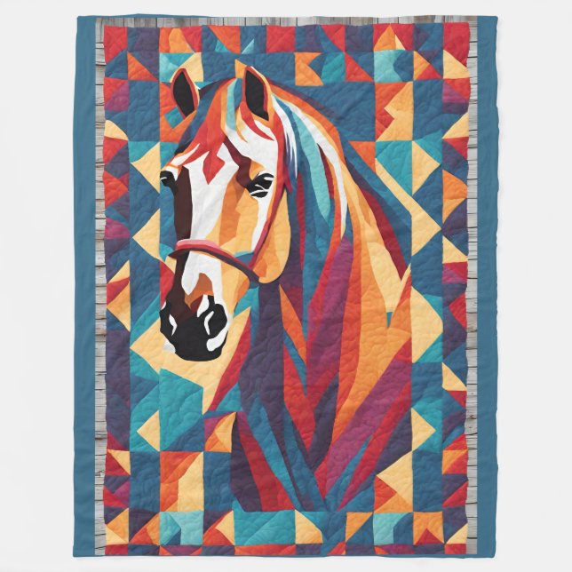 Horse Blanket Fleecefilt (Framsidan)