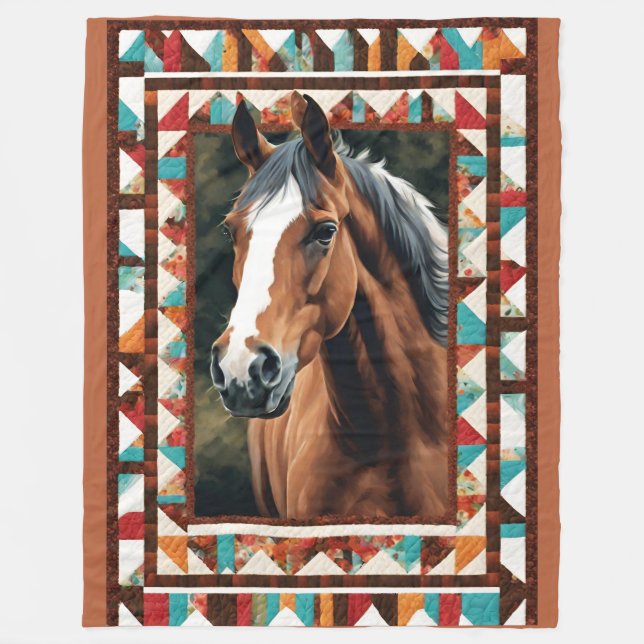 Horse Blanket Fleecefilt (Framsidan)