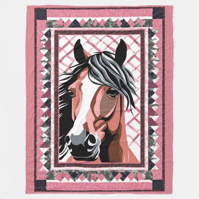 Horse Blanket Fleecefilt (Framsidan)