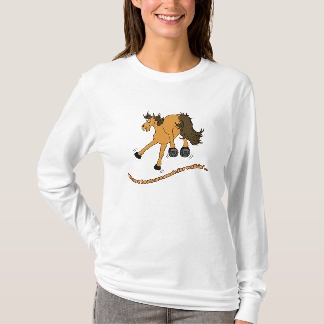 Horse boots t-shirt (Framsida)