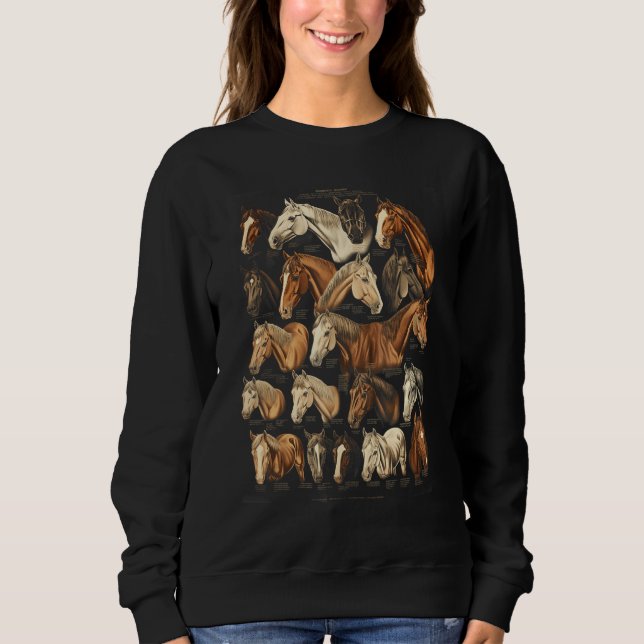 Horse Breeds Equestrian Horseback Riding Tee Gifts (Framsida)