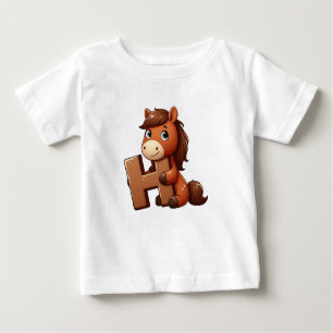 Horse Brev H Baby T-Shirt