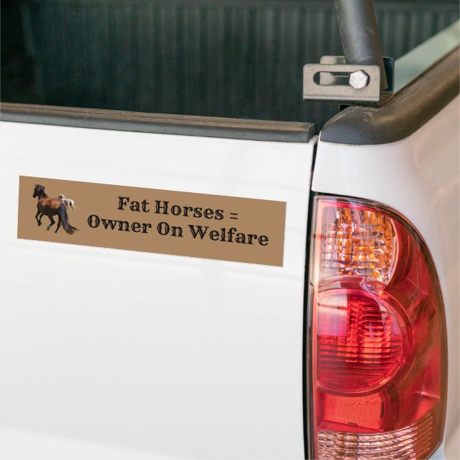 Horse Bumper Sticker Bildekal (På lastbil)