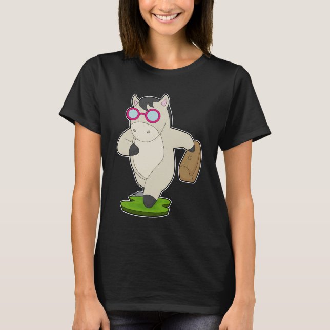 Horse Business Women Briefcase T Shirt (Framsida)