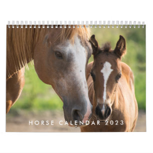 Horse Calendar 2023 Anpassningsbar, lägg till ditt Kalender