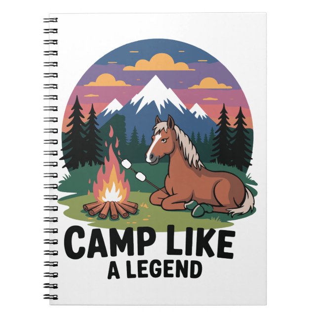 Horse Camp som en legid Camping Anteckningsbok (Framsidan)