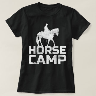 Horse Camp Trainer Horses Lover Equine Stables T Shirt