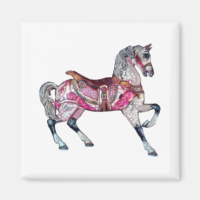 Horse carousel Magnet (Framsidan)
