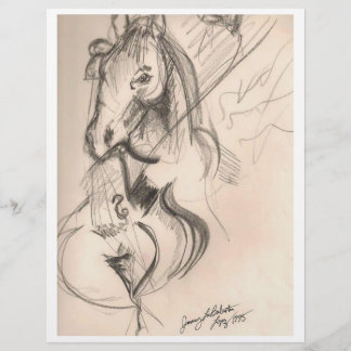 Horse Cello Teckning Flyer