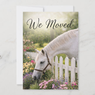 Horse Change of Address  Julkort