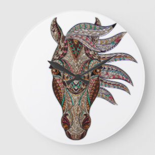 Horse Clock Stor Klocka