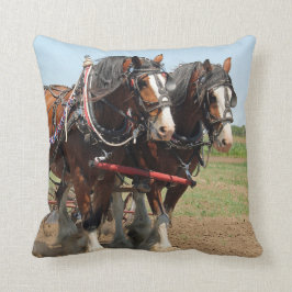 Horse Clydesdale Farming Photo Kudde