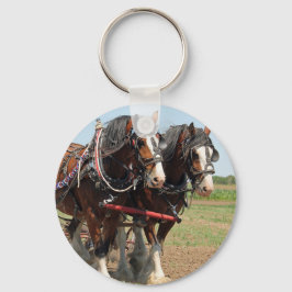 Horse Clydesdale Farming Photo Nyckelring