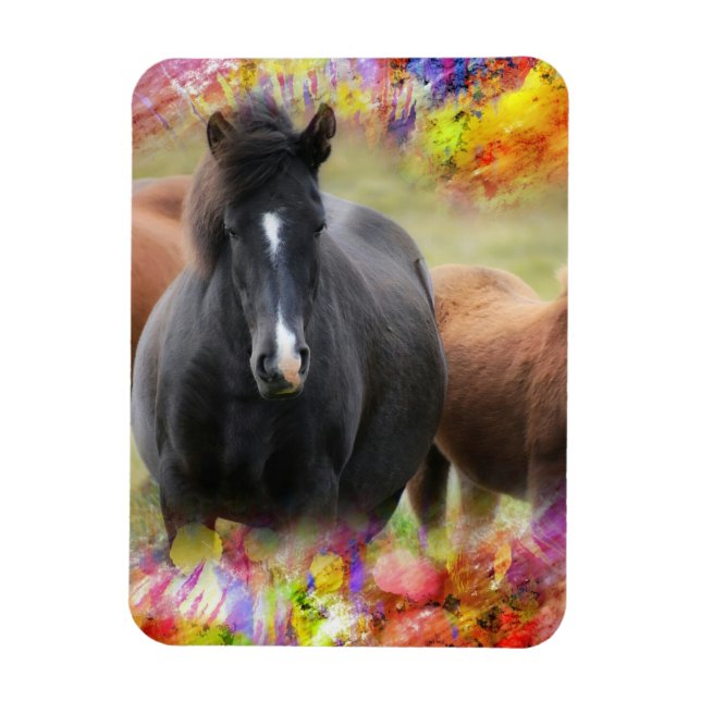 Horse Colorful Magnet (Vertikal)