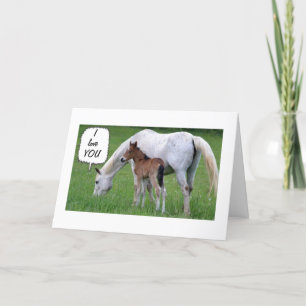 HORSE/COLT HJÄLP DECLARE KÄRLEK AT CHRISTMAS HELGKORT