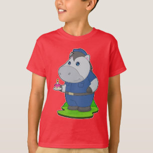 Horse Cop Birthday Police T Shirt