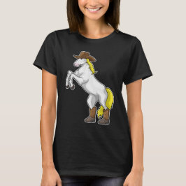 Horse CowboyBoots T Shirt