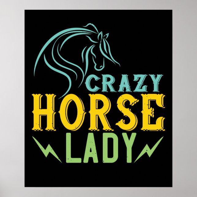 Horse - Crazy Horse Dam Poster (Framsidan)