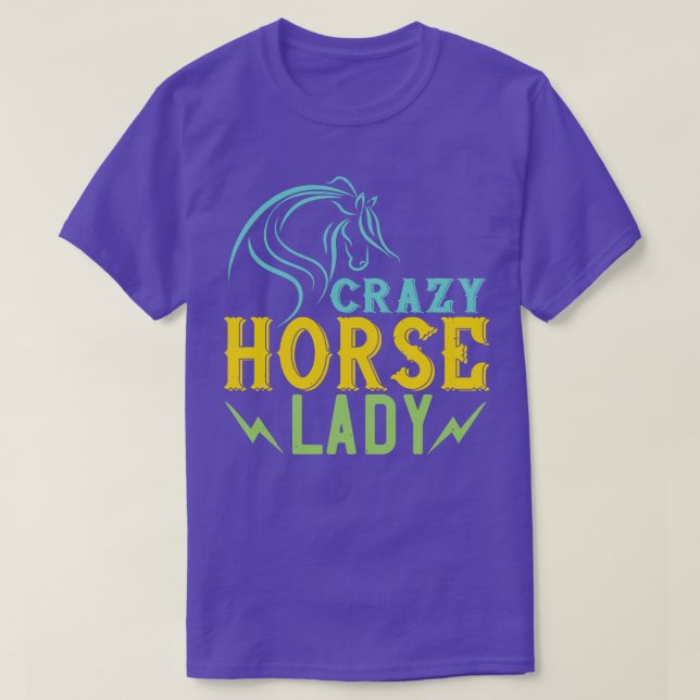 Horse Crazy Horse Dam T Shirt (Design framsida)