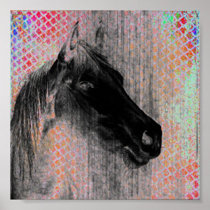 Horse Digital Art Poster