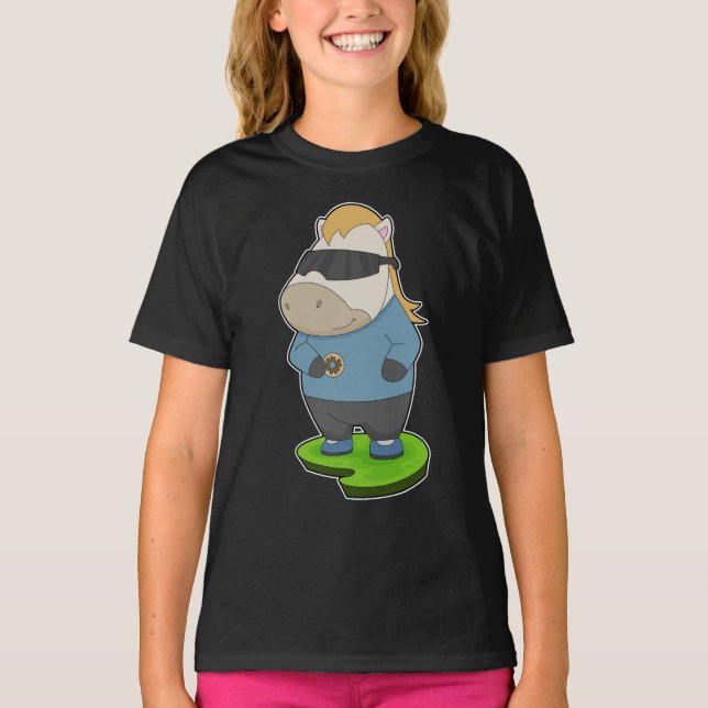 Horse Donut T Shirt (Framsida)