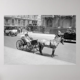 Horse Drawn Buggy: tidigt 1900-talet Poster