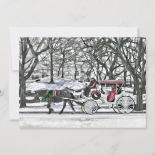 Horse Drawn Carriage in New York City Call Inbjudningar